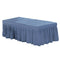 Massage Table Skirt Beauty Bed Cover Valance Sheet  Blue Ash