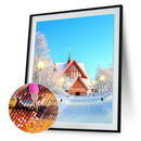 Snow House 5D DIY Diamond Painting Mosaic Embroidery Cross Stitch Kit Decor
