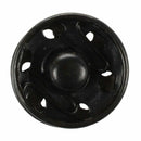 5X( Clothes Sewing 15mm Press Studs Buttons Fastener Black 20 Pcs H3S6)
