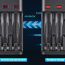 4 Slots Fast Charging Intelligent AA/AAA Rechargeable USB Battery Charger A