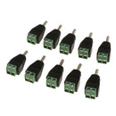 10 Pack Monitor DC Power Plug Connector Green Socket 3.5x1.3mm DC 5V Power
