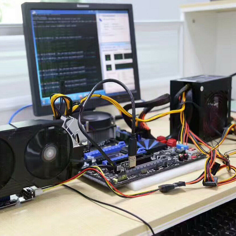 1.97ft USB 3.0 PCI-E 1X to 16X Card Riser Extender Adapter (3 Capacitances)