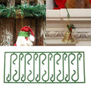 1set 10X S Shaped Hook Plastic Hanging Hooks Hangers Ornament For Christmas D5N4