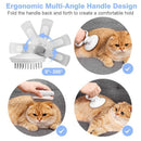 Dele Pet Slicker Brush for Dogs and Cats Pro Quality Self Cleaning Grooming