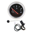 2" 52mm Black Fuel Level Meter w/ Fuel Tank Sensor E-1/2-F Pointer, Combo Sale