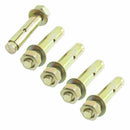 5 Pcs M10 x 70mm Hex Nut Expansion Bolt Sleeve Anchors Tool