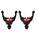 2Pcs Fishing Rod Grip Rest Head Fishing Pole Gripper Holder Carp Black M3/8