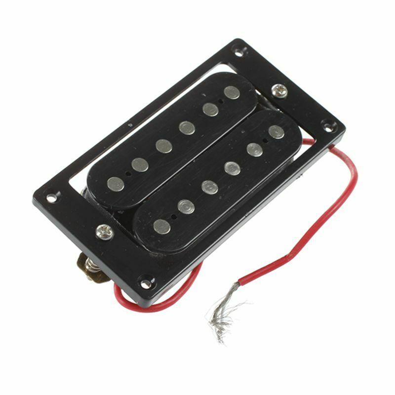 2PCs(1 set)Black Humbucker Double Coil Electric Guitar Pickups + Frame Scre