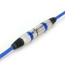 5.9ft DMX Stage DJ Cable  XLR 3Pin Male to Female Connector Wire (Blue)