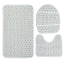 4Pcs Home Bathroom Decor Set Green Mandala Pattern Toilet Seat Cover Bath M