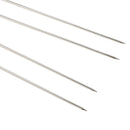 6PCS BBQ Barbecue Steel Grilling Kabob Skewers Needle Wooden Handle