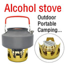 Camping Portable Aluminum Mini Stove With Alcohol Burner Compact And Lightw
