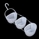 3 Tier Plastic Basket Shower Caddy Hanging Rack Tidy Shelf Organiser Storag