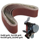 10Pcs Sanding Belts For Grinding Polishing Mixed 60/ 120/ 150/ 240 Grit 50