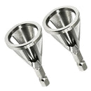 2pcs Metal Deburring External Chamfer Tool Stainless Steel Remove Burr Drill Bit