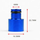 8x High Quality Fuel Injector Adapters for Acura B16 B18 D16Z D16Y Blue+Sliver