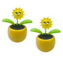 2x Solar Power Dancing Flower  Flower Home Car Decor Gift NEW