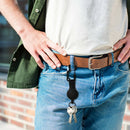 Burglar Telescopic Keychain Outdoor Retractable Elastic Wire Rope with Carabiner