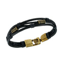 Retro Cowhide Leather Weave Rope Bracelet Bangle Unisex Jewelry (Style 5) A