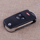 3+1Button Flip Folding Remote Key Case Shell Uncut Blade fit for Dodge Chrysler
