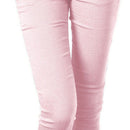 Women Basic Solid Capri Leggings Soft Skinny Trousers Pencil Pants,Pink M G7L3