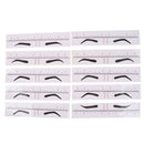 10pcs Disposable Eyebrow Ruler Stickers Stencil Microblading Permanent Makeu OZ