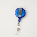 Smiling Face Retractable Pull Chain Badge ID Holder Reel Recoil Key Ring Clip