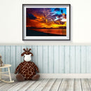 5D DIY Full Drill Diamond Painting Sunset Glow Embroidery Mosaic Craft Kit