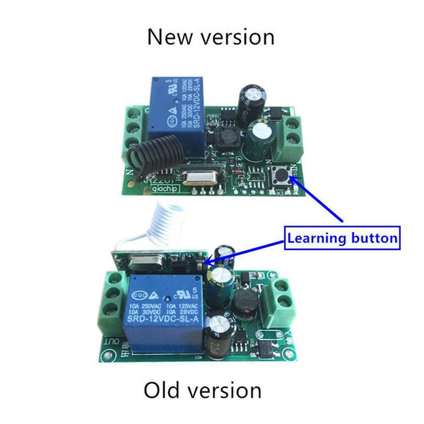 433Mhz Wireless Remote Control AC 85V 110V 220V 1CH Relay Receiver RF Module