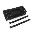Motorcycle Fork Bag, Waterproof Motorbike Handlebar Bag Pu Leather Saddleba D7R4