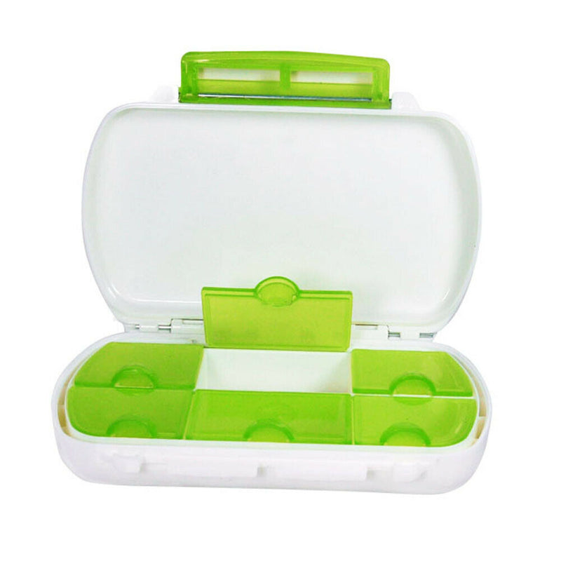 Portable 6 Ss Mini Cross Medicine Drug Box Case Organizer For Travel