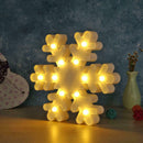 Festival Snowflake LED Desk Lamp Party Kids Bedroom Home Decor Night Light