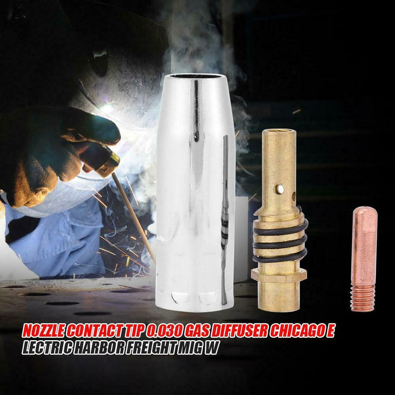 Nozzle Contact Tip 0.030 Gas Diffuser MIG Welder Consumable Welding Tool