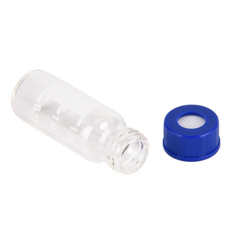 5x 2ml Transparent screw chromatographic bottle autosampler headspace vials  Ew