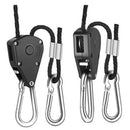 1Pair Hanging Rope Ratchet Lights Lifters Led Grow Light Hangers Zinc Alloy  Nw