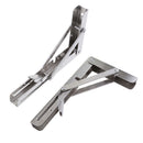 304 stainless steel Folding Shelf Bench Table Bracket for Marine Boat RV 8"