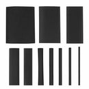 415 Pcs Black Waterproof Heat Shrink Tubing Set In 10 Assortment, Polyolefi