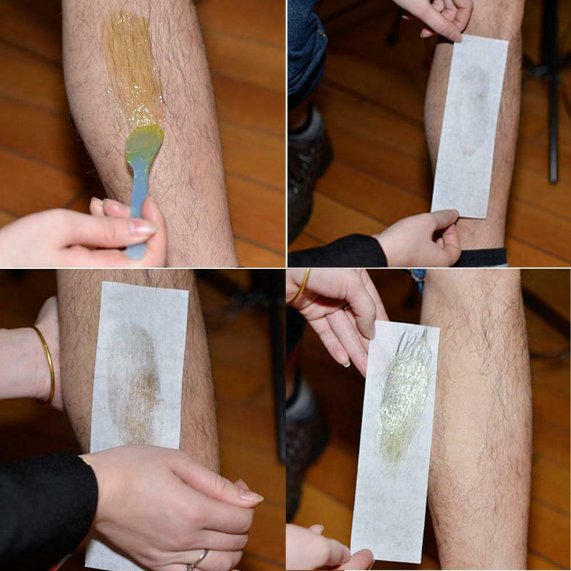 100pcs Hair Removal Depilatory Wax Strip Nonwoven Epilator Paper Waxing