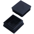 Plastic Square Tube Inserts End Blanking Cap 38mm x 38mm 10 Pcs Black