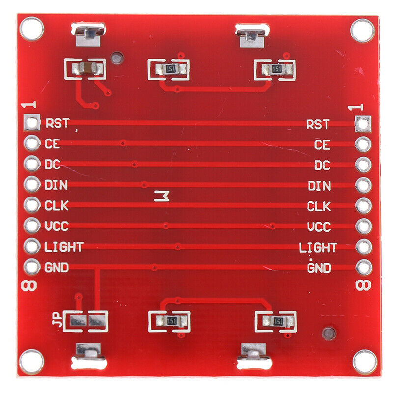 1Pc New 5110 LCD Module Red Backlight Adapter PCB For Nokia 5110  ty