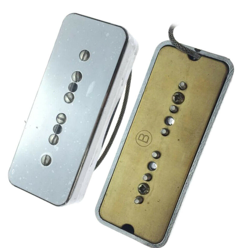 1 Set P90 Soapbar Single Coil Pickup Bridge Neck for 6 Strings Electric Guitar