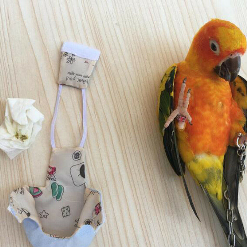 Birds Parrot Pocket Nappy Washable Reusable Cloth Diaper Wrap Urine Pad for