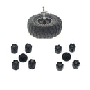 8Pieces Alum RC Car Wheel Rim Center Cap For