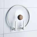 6x Kitchen Heavy Self-adhesive Hooks Cutting Board Pot Cover Racks Kitchen Tools