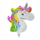 70x46cm Rainbow  Head Foil Balloon Kids Birthday Party Balloons Decor  ï¼D