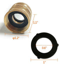 2 Pack 3/4-Inch Garden Hose Tap Connector Brass Garden Hosepipe Tap Connect HEE