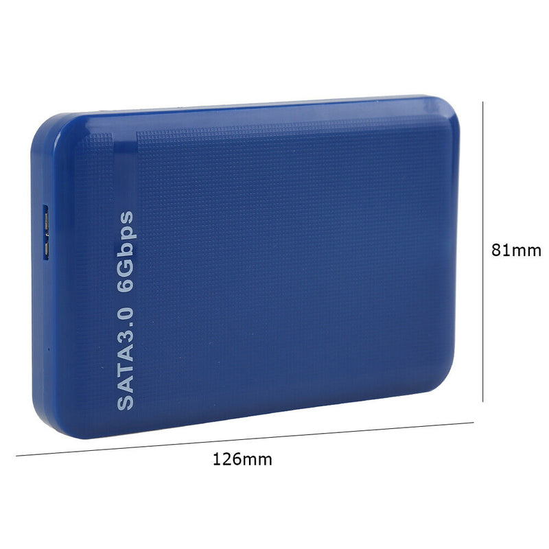 2.5 inch USB3.0 to SATA 3.0 HDD Hard Disk Drive External Case Box (Blue)