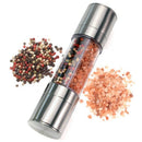 Stainless Steel Salt and Pepper Grinder Set 2 in 1-Adjustable Ceramic Sea S