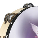 10 Inch Wooden Tambourine Pigeon Bible Music Percussion Instrument Tambouri J7V5