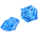 150 Pcs Blue Plastic Irregular Crystal Stone Fish Tank Ornament